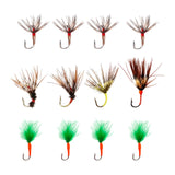 Maxbell 12Pcs Fly Fishing Lures Trout Lures Fishing Baits for Bluegill Perch Snapper