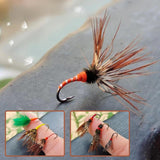 Maxbell 12Pcs Fly Fishing Lures Trout Lures Fishing Baits for Bluegill Perch Snapper