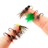 Maxbell 12Pcs Fly Fishing Lures Trout Lures Fishing Baits for Bluegill Perch Snapper