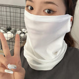 Maxbell with Ear Loops Polyester Fabric Windproof for Outdoor Activities Comfortable White