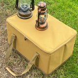 Maxbell Gas Tank Storage Bag Foldable Grill Carrying Bag for Traveling Hiking Travel Khaki