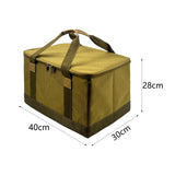 Maxbell Gas Tank Storage Bag Foldable Grill Carrying Bag for Traveling Hiking Travel Khaki