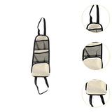 Maxbell Car Seat Side Organizer Storage Organizer Car Seat Storage Hanging Bag Drink Warm White