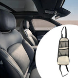 Maxbell Car Seat Side Organizer Storage Organizer Car Seat Storage Hanging Bag Drink Warm White
