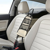 Maxbell Car Seat Side Organizer Storage Organizer Car Seat Storage Hanging Bag Drink Warm White