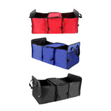 Maxbell Car Trunk Storage Box Waterproof Grocery Organizer for Outdoor Picnic Travel Red