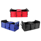 Maxbell Car Trunk Storage Box Waterproof Grocery Organizer for Outdoor Picnic Travel Red