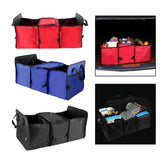 Maxbell Car Trunk Storage Box Waterproof Grocery Organizer for Outdoor Picnic Travel Red