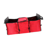 Maxbell Car Trunk Storage Box Waterproof Grocery Organizer for Outdoor Picnic Travel Red