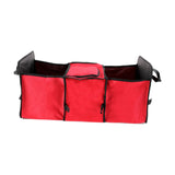 Maxbell Car Trunk Storage Box Waterproof Grocery Organizer for Outdoor Picnic Travel Red