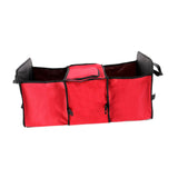 Maxbell Car Trunk Storage Box Waterproof Grocery Organizer for Outdoor Picnic Travel Red
