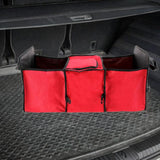 Maxbell Car Trunk Storage Box Waterproof Grocery Organizer for Outdoor Picnic Travel Red