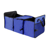 Maxbell Car Trunk Storage Box Waterproof Grocery Organizer for Outdoor Picnic Travel Blue