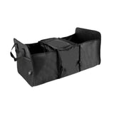 Maxbell Car Trunk Storage Box Waterproof Grocery Organizer for Outdoor Picnic Travel Black
