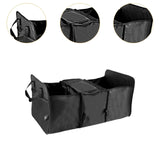 Maxbell Car Trunk Storage Box Waterproof Grocery Organizer for Outdoor Picnic Travel Black