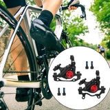 Maxbell Hydraulic Disc Brakes Set Line Pull for Mountain Bike Cycling Electric Bikes Black