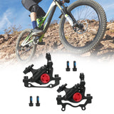 Maxbell Hydraulic Disc Brakes Set Line Pull for Mountain Bike Cycling Electric Bikes Black