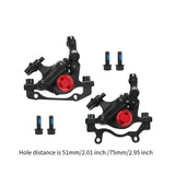 Maxbell Hydraulic Disc Brakes Set Line Pull for Mountain Bike Cycling Electric Bikes Black