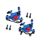 Maxbell Hydraulic Disc Brakes Set Line Pull for Mountain Bike Cycling Electric Bikes Blue