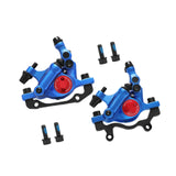 Maxbell Hydraulic Disc Brakes Set Line Pull for Mountain Bike Cycling Electric Bikes Blue