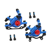 Maxbell Hydraulic Disc Brakes Set Line Pull for Mountain Bike Cycling Electric Bikes Blue