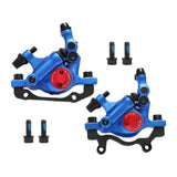 Maxbell Hydraulic Disc Brakes Set Line Pull for Mountain Bike Cycling Electric Bikes Blue