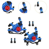 Maxbell Hydraulic Disc Brakes Set Line Pull for Mountain Bike Cycling Electric Bikes Blue