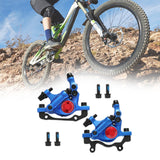 Maxbell Hydraulic Disc Brakes Set Line Pull for Mountain Bike Cycling Electric Bikes Blue