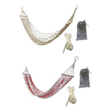 Maxbell Camping Hammock Heavy Duty Folding Hammock for Beach Patio Backyard Lounging White
