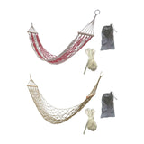 Maxbell Camping Hammock Heavy Duty Folding Hammock for Beach Patio Backyard Lounging White
