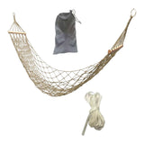 Maxbell Camping Hammock Heavy Duty Folding Hammock for Beach Patio Backyard Lounging White