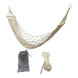 Maxbell Camping Hammock Heavy Duty Folding Hammock for Beach Patio Backyard Lounging White