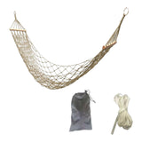Maxbell Camping Hammock Heavy Duty Folding Hammock for Beach Patio Backyard Lounging White