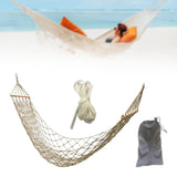 Maxbell Camping Hammock Heavy Duty Folding Hammock for Beach Patio Backyard Lounging White