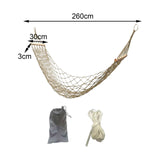 Maxbell Camping Hammock Heavy Duty Folding Hammock for Beach Patio Backyard Lounging White
