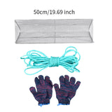 Maxbell River Snail Catching Basket Trawl Cage with Rope and Gloves Field Snail Cage 50cm
