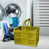 Maxbell Foldable Picnic Basket Medium Shopping Basket for Barbecue Household Outdoor Green