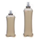 Maxbell Foldable TPU Soft Flask Water Bottle with Mouthpeice Cover for Outdoor Sport 500ml