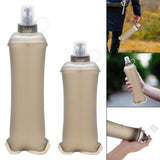 Maxbell Foldable TPU Soft Flask Water Bottle with Mouthpeice Cover for Outdoor Sport 500ml