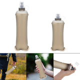 Maxbell Foldable TPU Soft Flask Water Bottle with Mouthpeice Cover for Outdoor Sport 500ml