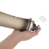 Maxbell Foldable TPU Soft Flask Water Bottle with Mouthpeice Cover for Outdoor Sport 500ml