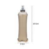 Maxbell Foldable TPU Soft Flask Water Bottle with Mouthpeice Cover for Outdoor Sport 250ml
