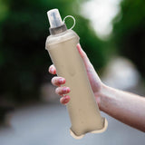 Maxbell Foldable TPU Soft Flask Water Bottle with Mouthpeice Cover for Outdoor Sport 250ml