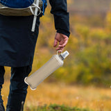 Maxbell Foldable TPU Soft Flask Water Bottle with Mouthpeice Cover for Outdoor Sport 250ml