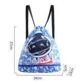 Maxbell Wet and Dry Swimming Bag Sturdy Easy Carrying for Boys Girls Children Travel Blue