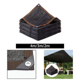 Maxbell Sunblock Shade Cloth Mesh Tarp Sun Shade Cloth for Balcony Chicken Coop Farm 2mx4m
