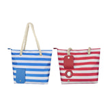 Maxbell Wine Carrier Zipper Closure Lady Wine Cooler Bag for Outdoor Dinner Camping Blue