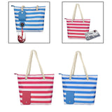 Maxbell Wine Carrier Zipper Closure Lady Wine Cooler Bag for Outdoor Dinner Camping Blue