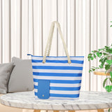 Maxbell Wine Carrier Zipper Closure Lady Wine Cooler Bag for Outdoor Dinner Camping Blue