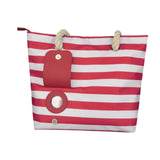 Maxbell Wine Carrier Zipper Closure Lady Wine Cooler Bag for Outdoor Dinner Camping Red